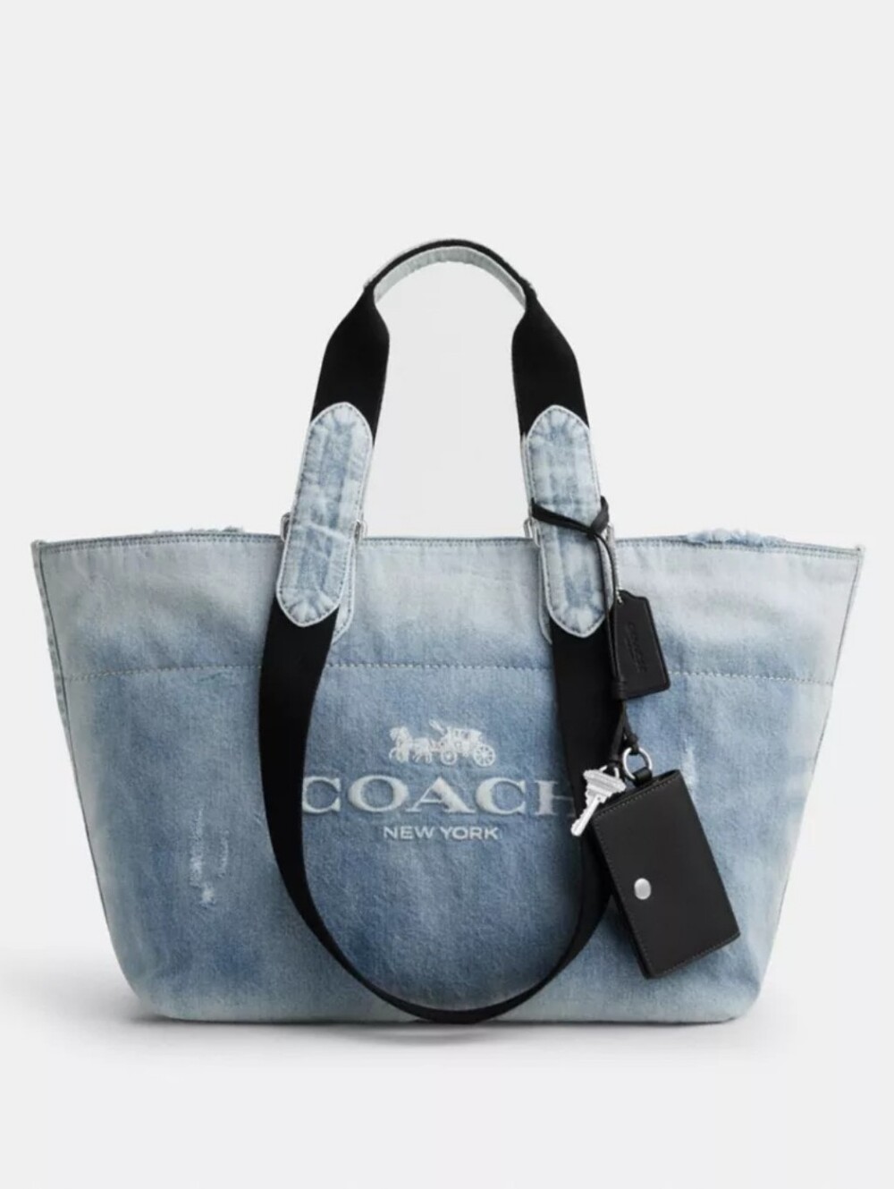NWOT Coach Small Tour Tote Bag In Denim
